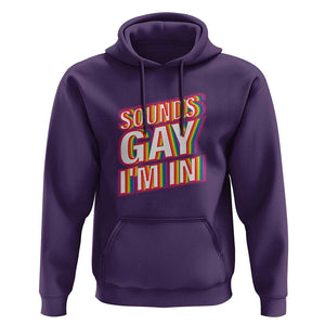 Funny LGBT Hoodie Sounds Gay I'm In LGBTQ Community TS11 Purple Print Your Wear