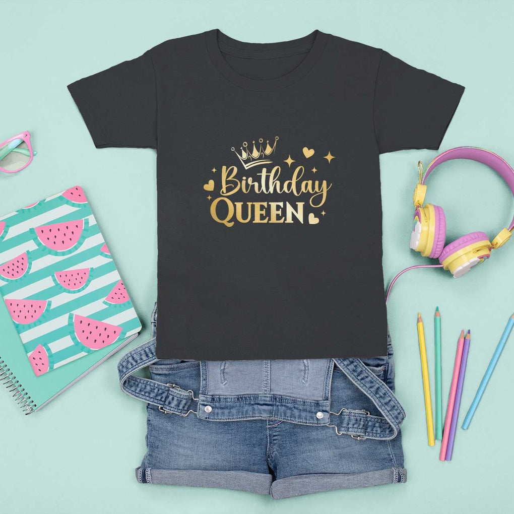B-Day Girl T Shirt For Kid Birthday Queen Women Matching TS11 Black Print Your Wear