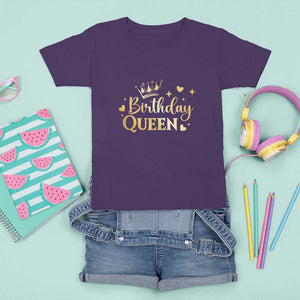 B-Day Girl T Shirt For Kid Birthday Queen Women Matching TS11 Purple Print Your Wear