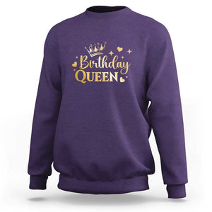 B-Day Girl Sweatshirt Birthday Queen Women Matching TS11 Purple Print Your Wear