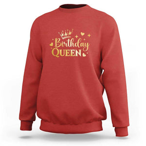 B-Day Girl Sweatshirt Birthday Queen Women Matching TS11 Red Print Your Wear