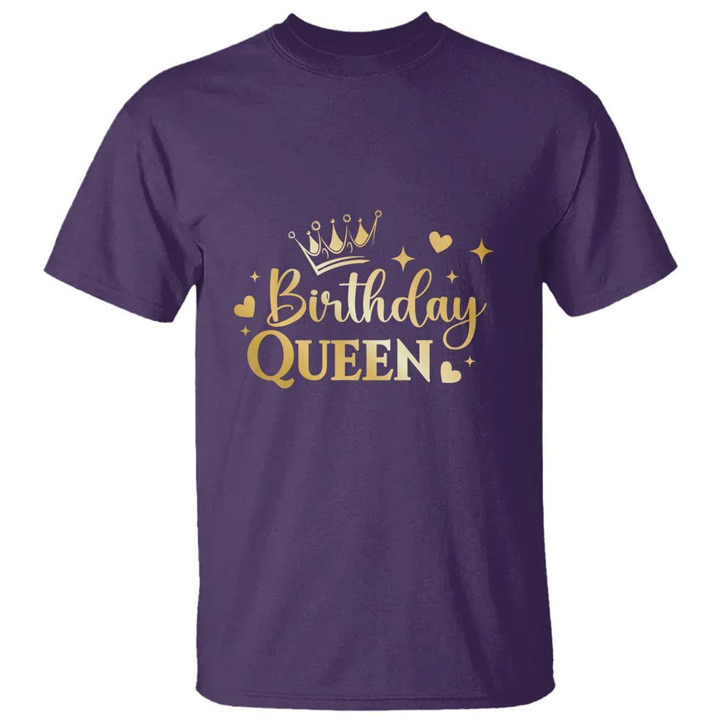 B-Day Girl T Shirt Birthday Queen Women Matching TS11 Purple Print Your Wear