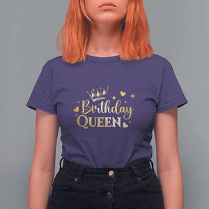B-Day Girl T Shirt For Women Birthday Queen Women Matching TS11 Purple Print Your Wear