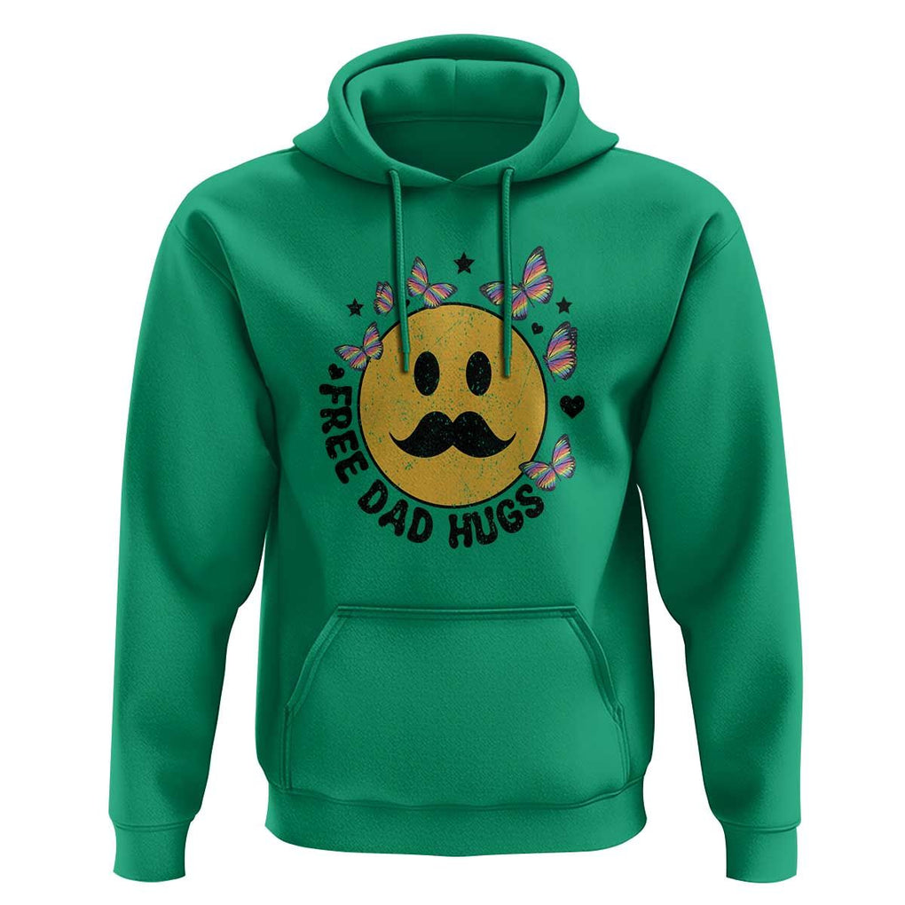 LGBT Free Dad Hugs Hoodie Gay Pride Month Retro Groove Face Community TS11 Irish Green Print Your Wear