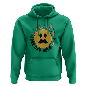 LGBT Free Dad Hugs Hoodie Gay Pride Month Retro Groove Smiley Face Community TS11 Irish Green Print Your Wear