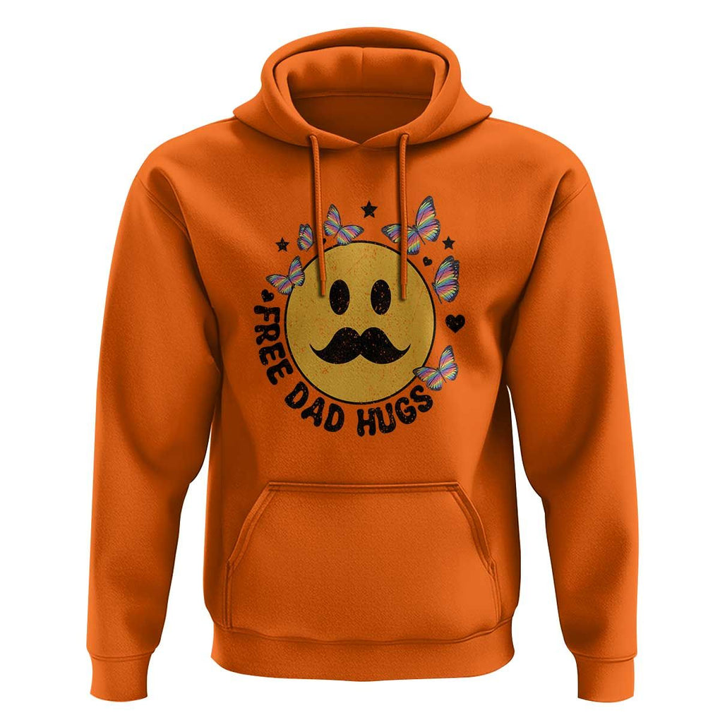 LGBT Free Dad Hugs Hoodie Gay Pride Month Retro Groove Face Community TS11 Orange Print Your Wear