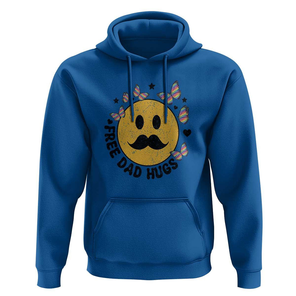 LGBT Free Dad Hugs Hoodie Gay Pride Month Retro Groove Face Community TS11 Royal Blue Print Your Wear