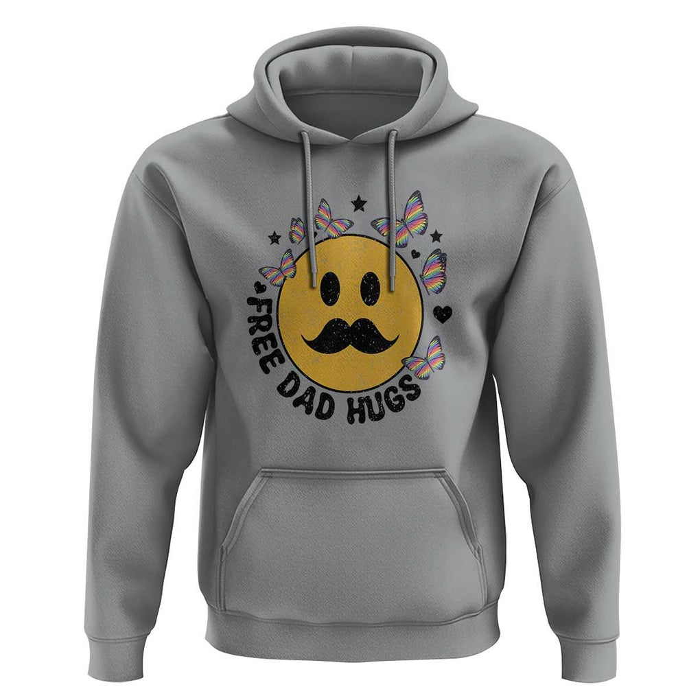 LGBT Free Dad Hugs Hoodie Gay Pride Month Retro Groove Face Community TS11 Sport Gray Print Your Wear