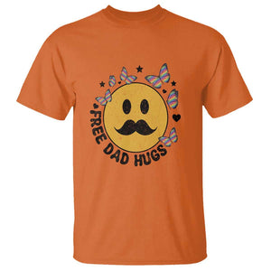 LGBT Free Dad Hugs T Shirt Gay Pride Month Retro Groove Face Community TS11 Orange Print Your Wear