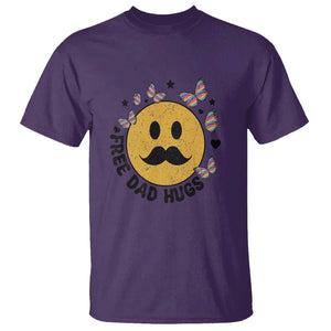 LGBT Free Dad Hugs T Shirt Gay Pride Month Retro Groove Face Community TS11 Purple Print Your Wear