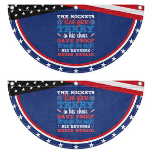 Funny The Rockets Red Glare Terry In His Chair His Reverse Needs Repair Patriotic Fan Flag 4th Of July Meme