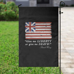 Funny Give Me Liberty Or Give Me Death Garden Flag Patrick Henry Quote Grand Union Flag TS11 Print Your Wear
