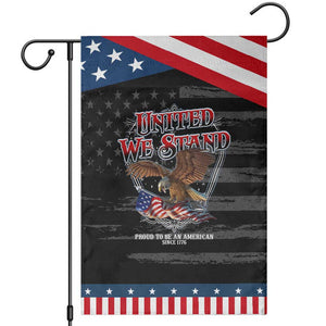 United We Stand Proud To Be An American Since 1776 Patriotic Garden Flag Patriotic USA Flag Eagle TS11 Distressed Black Blue Print Your Wear