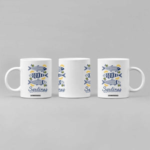 Minimal Sardines Fishermen Aesthetic Retro Coffee Mug TS11 Print Your Wear