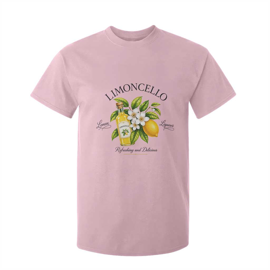 Italian Summer Limoncello Lemon Liqueur Amalfi Italy T Shirt For Kid TS11 Light Pink Print Your Wear