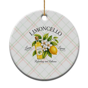 Italian Summer Limoncello Lemon Liqueur Amalfi Italy Ceramic Ornament TS11 1pc Christmas Plaid Print Your Wear