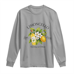 Italian Summer Limoncello Lemon Liqueur Amalfi Italy Long Sleeve Shirt TS11 Sport Gray Print Your Wear