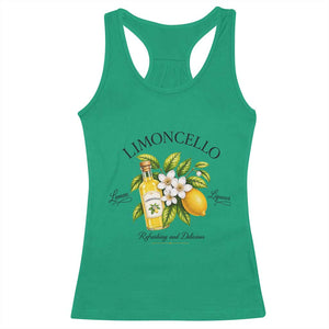 Italian Summer Limoncello Lemon Liqueur Amalfi Italy Racerback Tank Top TS11 Irish Green Print Your Wear