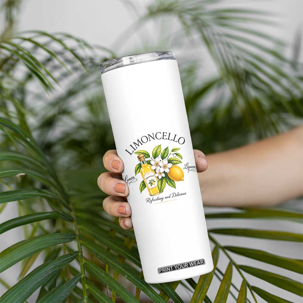 Italian Summer Limoncello Lemon Liqueur Amalfi Italy Skinny Tumbler TS11 Print Your Wear