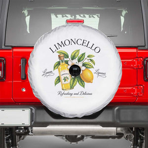 Italian Summer Limoncello Lemon Liqueur Amalfi Italy Spare Tire Cover TS11 White Print Your Wear