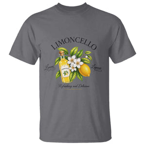 Italian Summer Limoncello Lemon Liqueur Amalfi Italy T Shirt TS11 Charcoal Print Your Wear