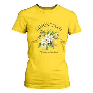 Italian Summer Limoncello Lemon Liqueur Amalfi Italy T Shirt For Women TS11 Daisy Print Your Wear
