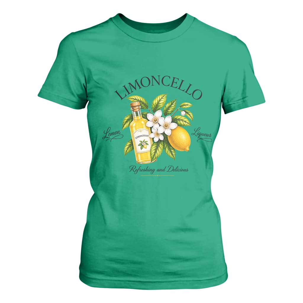 Italian Summer Limoncello Lemon Liqueur Amalfi Italy T Shirt For Women TS11 Irish Green Print Your Wear