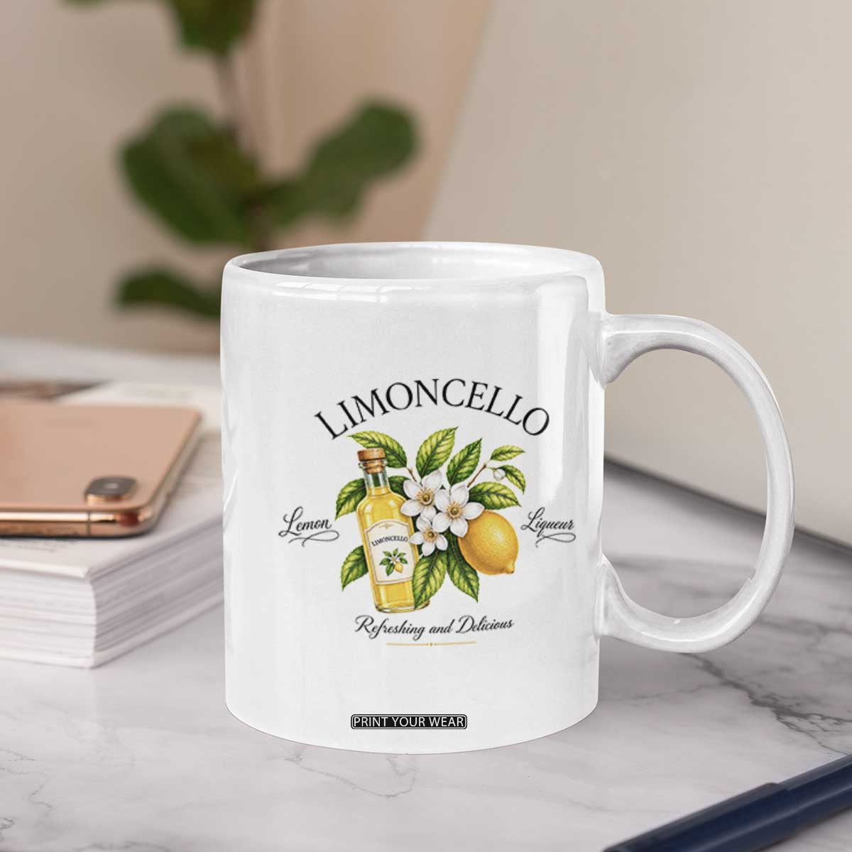 Italian Summer Limoncello Lemon Liqueur Amalfi Italy Coffee Mug TS11 Print Your Wear