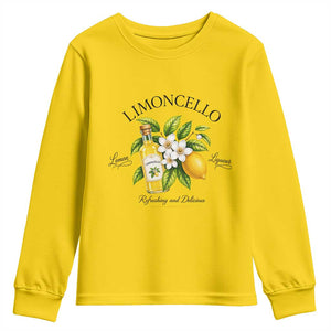 Italian Summer Limoncello Lemon Liqueur Amalfi Italy Youth Sweatshirt TS11 Daisy Print Your Wear