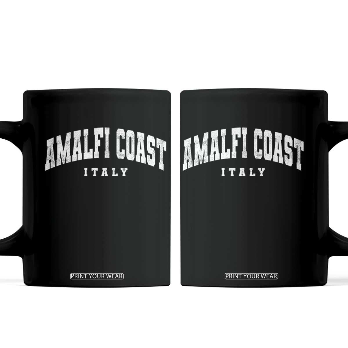 Amalfi Coast Italy Vintage Travel Souvenirs Coffee Mug TS11 Black Print Your Wear