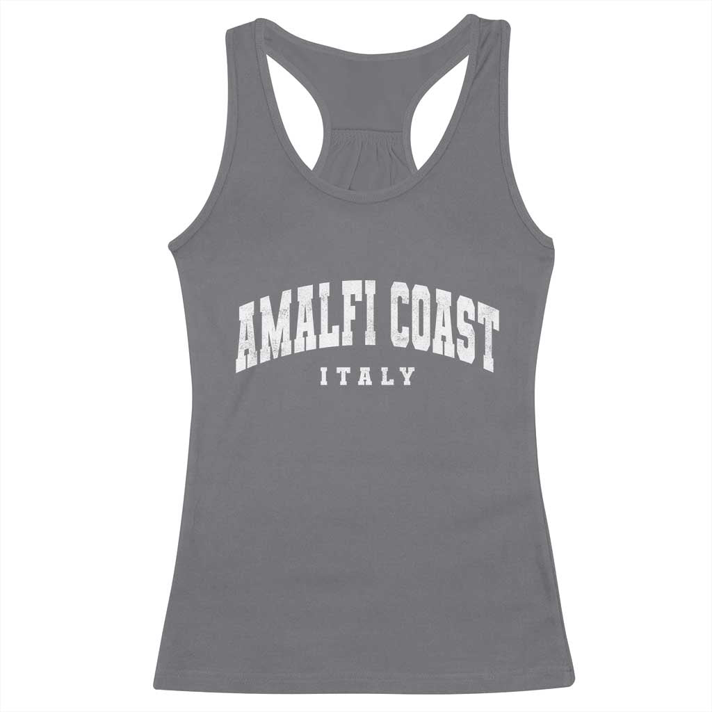 Amalfi Coast Italy Vintage Travel Souvenirs Racerback Tank Top TS11 Charcoal Print Your Wear