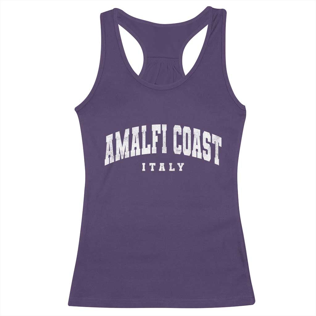 Amalfi Coast Italy Vintage Travel Souvenirs Racerback Tank Top TS11 Purple Print Your Wear