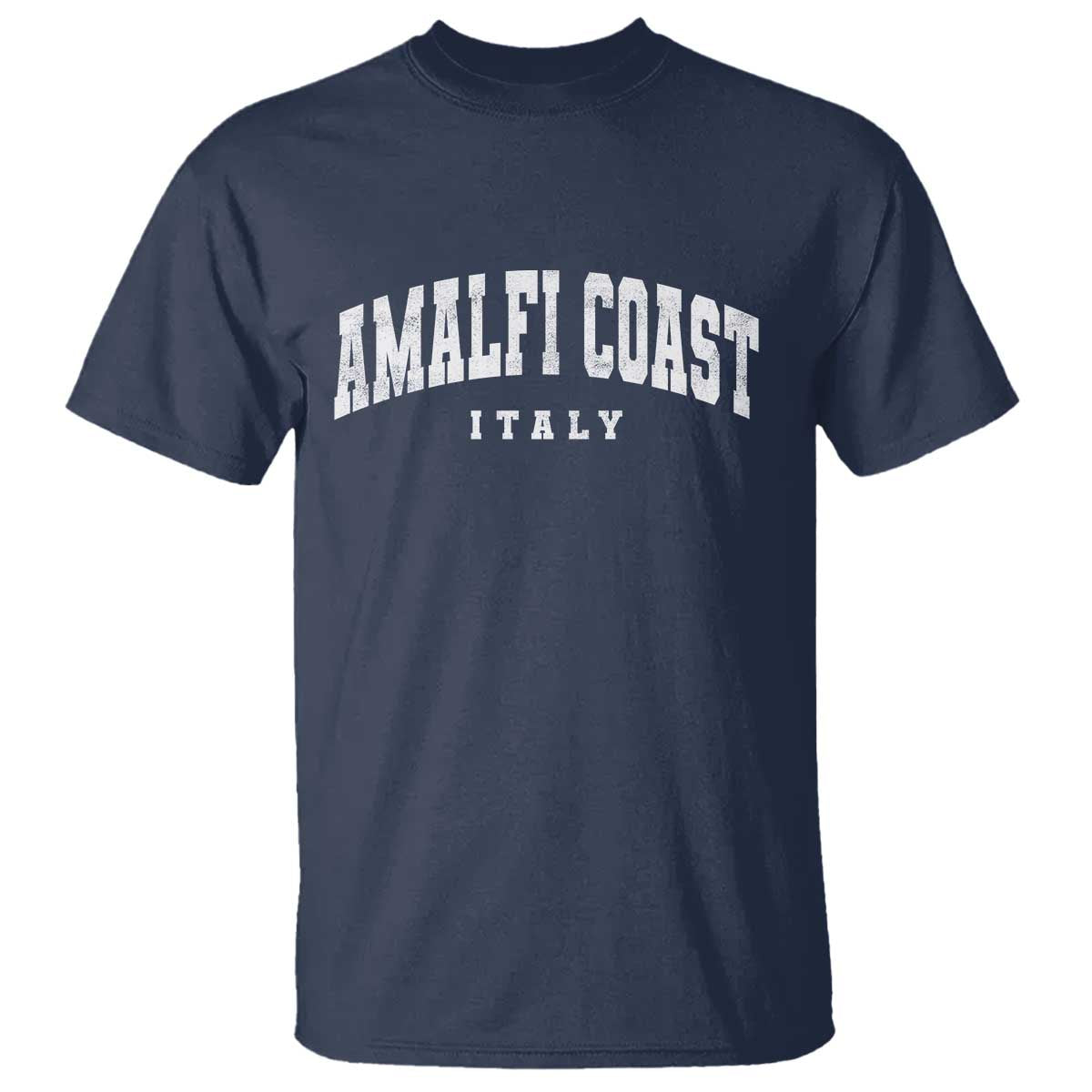 Amalfi Coast Italy Vintage Travel Souvenirs T Shirt TS11 Navy Print Your Wear