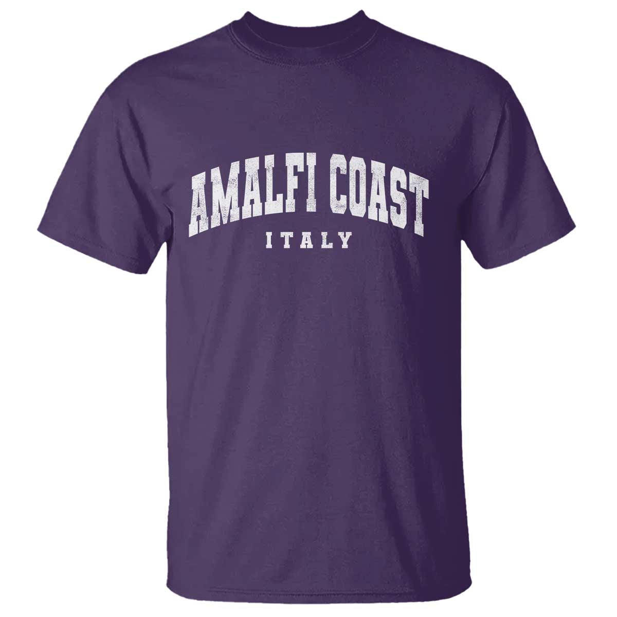 Amalfi Coast Italy Vintage Travel Souvenirs T Shirt TS11 Purple Print Your Wear