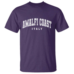 Amalfi Coast Italy Vintage Travel Souvenirs T Shirt TS11 Purple Print Your Wear