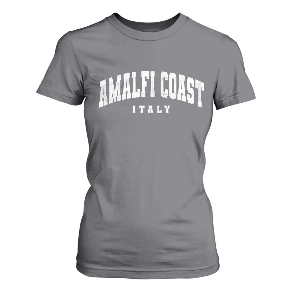 Amalfi Coast Italy Vintage Travel Souvenirs T Shirt For Women TS11 Charcoal Print Your Wear