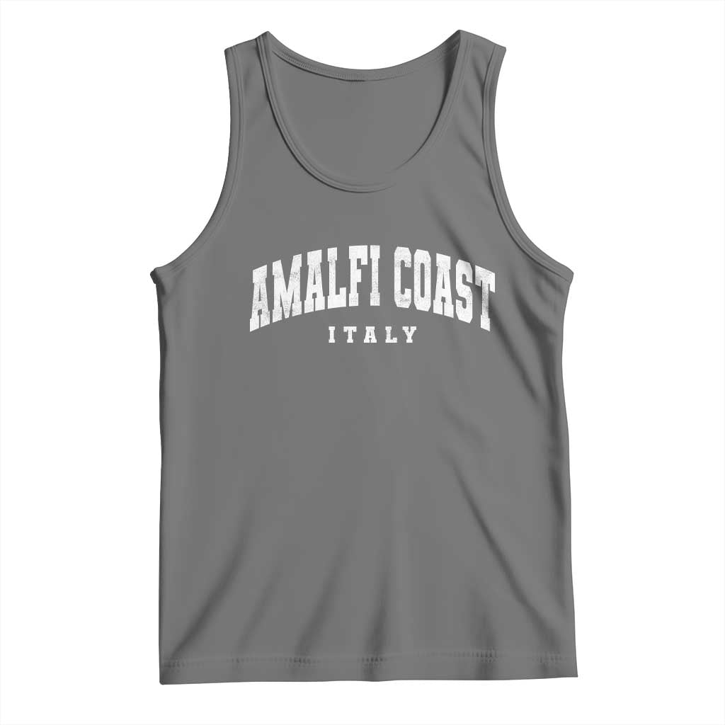 Amalfi Coast Italy Vintage Travel Souvenirs Tank Top TS11 Black Heather Print Your Wear