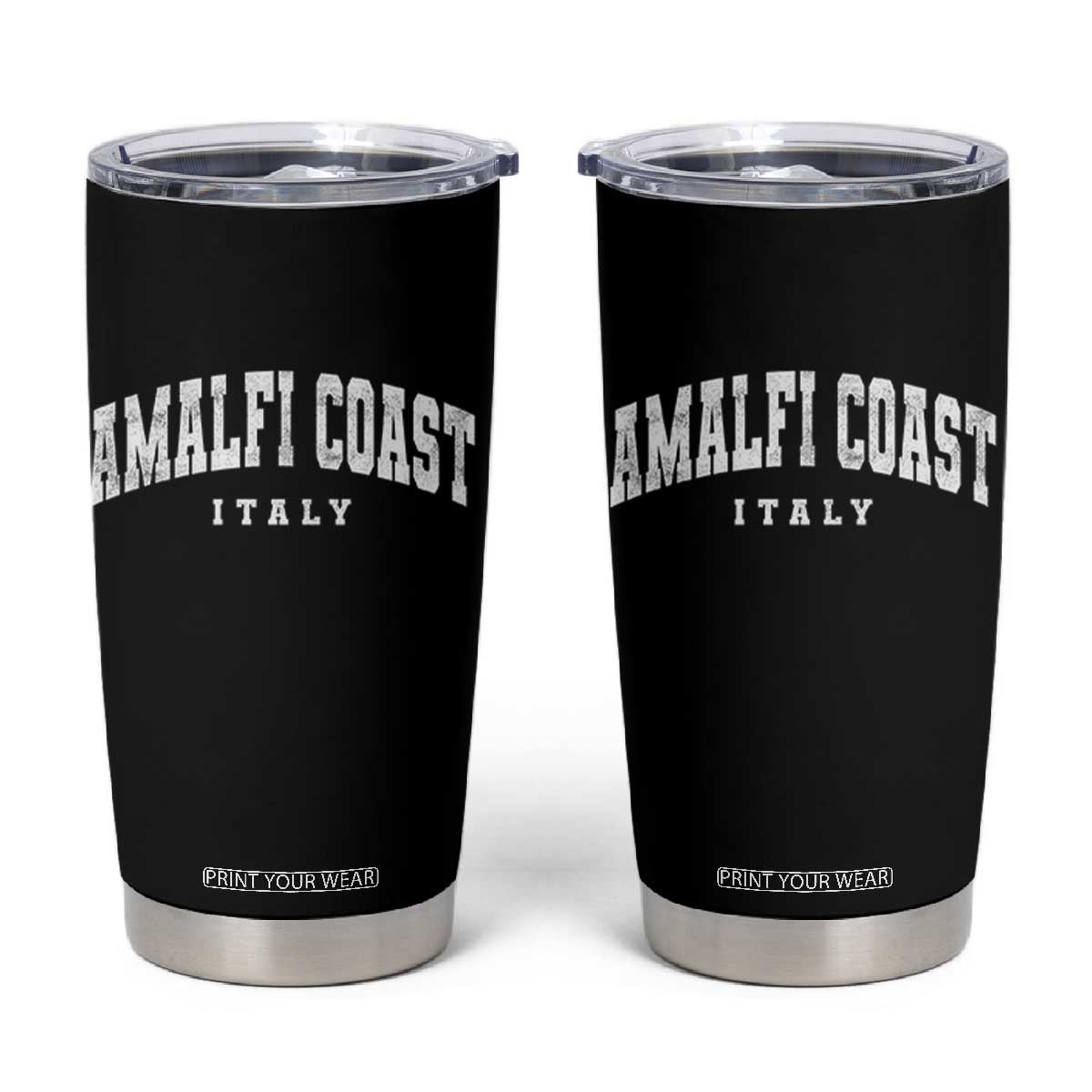 Amalfi Coast Italy Vintage Travel Souvenirs Tumbler Cup TS11 Black Print Your Wear