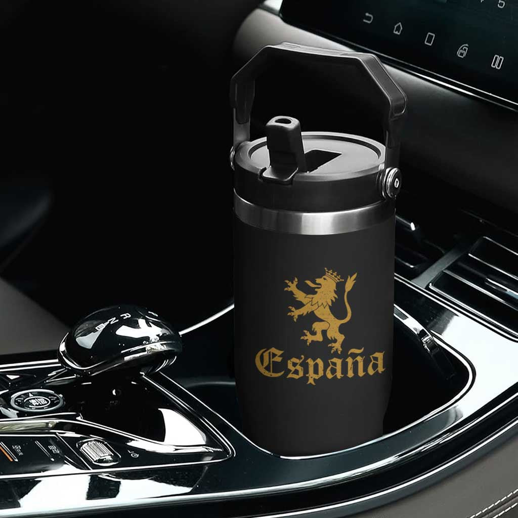 Espana Spain Lion Symbol Spanish Spaniard Pride Flip Straw Tumbler