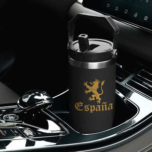 Espana Spain Lion Symbol Spanish Spaniard Pride Flip Straw Tumbler