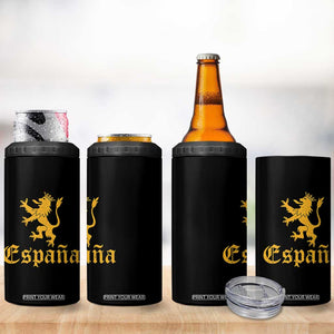 Espana Spain Lion Symbol Spanish Spaniard Pride 4 in 1 Can Cooler Tumbler