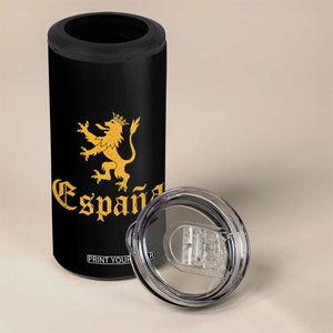 Espana Spain Lion Symbol Spanish Spaniard Pride 4 in 1 Can Cooler Tumbler
