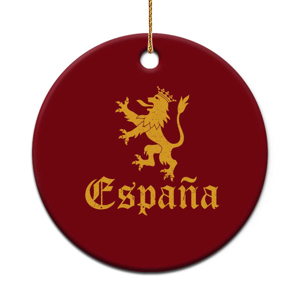 Espana Spain Lion Symbol Spanish Spaniard Pride Ceramic Ornament