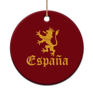 Espana Spain Lion Symbol Spanish Spaniard Pride Ceramic Ornament