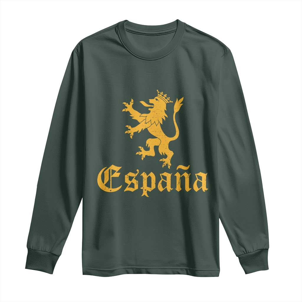 Espana Spain Lion Symbol Spanish Spaniard Pride Long Sleeve Shirt