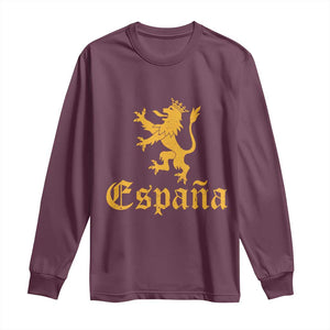 Espana Spain Lion Symbol Spanish Spaniard Pride Long Sleeve Shirt