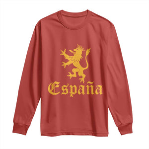 Espana Spain Lion Symbol Spanish Spaniard Pride Long Sleeve Shirt