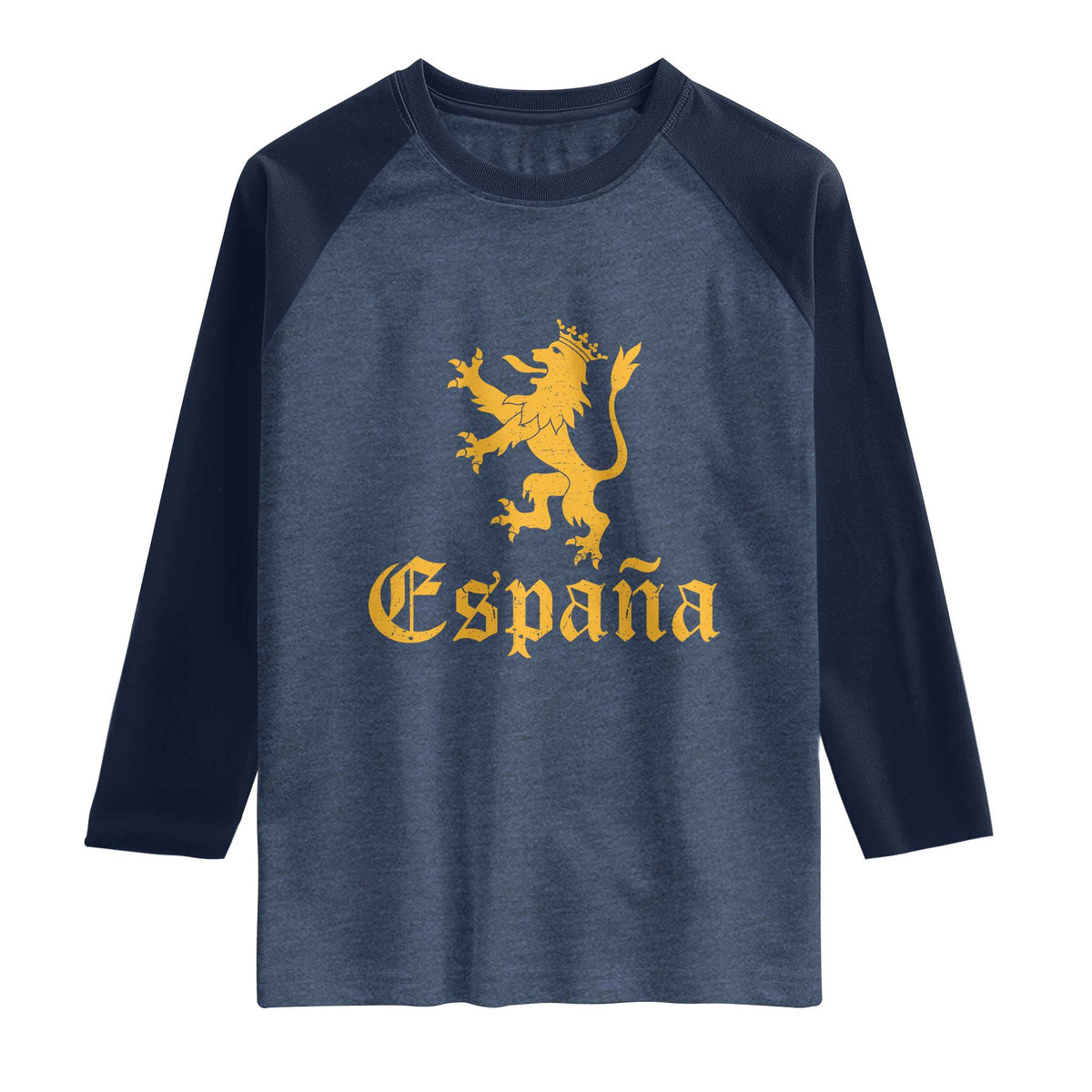 Espana Spain Lion Symbol Spanish Spaniard Pride Raglan Shirt