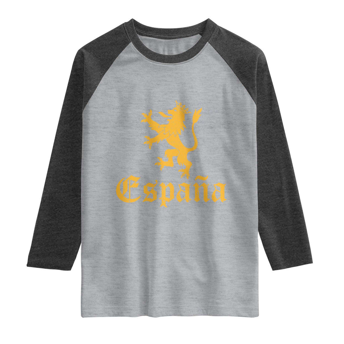 Espana Spain Lion Symbol Spanish Spaniard Pride Raglan Shirt