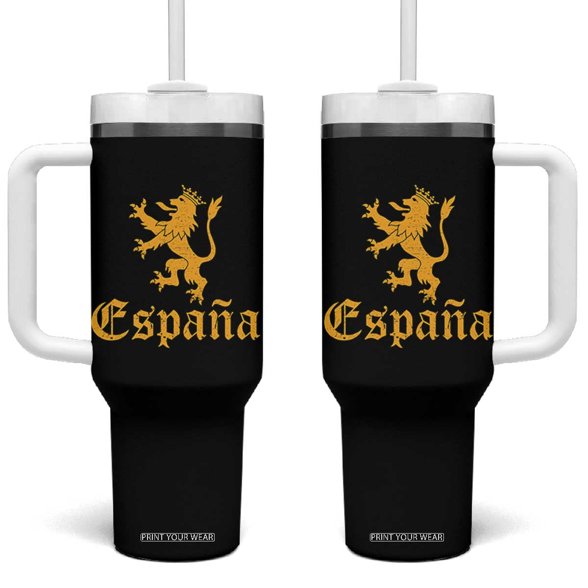 Espana Spain Lion Symbol Spanish Spaniard Pride Tumbler With Handle
